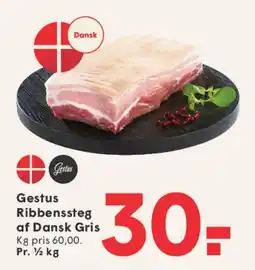 SPAR Gestus Ribbenssteg af Dansk Gris tilbud
