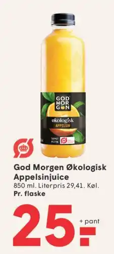 SPAR God Morgen Økologisk Appelsinjuice tilbud