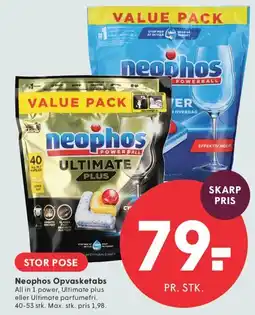 SPAR Neophos Opvasketabs tilbud