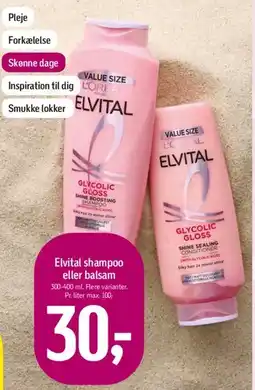 Føtex Elvital shampoo eller balsam tilbud