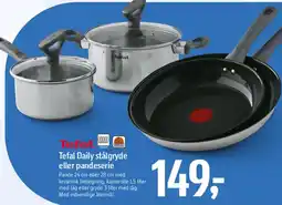 Føtex Tefal Daily stålgryde eller pandeserie tilbud