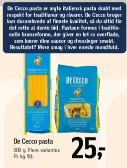 Føtex De Cecco pasta tilbud