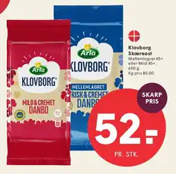 SPAR Klovborg Skæreost tilbud