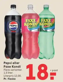 SPAR Pepsi eller Faxe Kondi tilbud