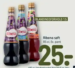 REMA 1000 Ribena saft tilbud