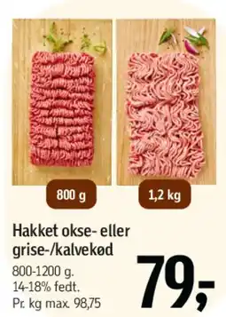 Føtex Hakket okse- eller grise-/kalvekød tilbud
