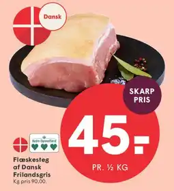 SPAR Flæskesteg af Dansk Frilandsgris tilbud