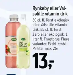 Føtex Rynkeby eller Valsøille vitamin drink tilbud