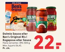 SPAR Dolmio Sauce / Ben's Original Ris tilbud