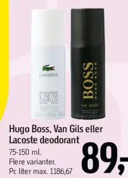 Føtex Hugo Boss, Van Gils eller Lacoste deodorant tilbud