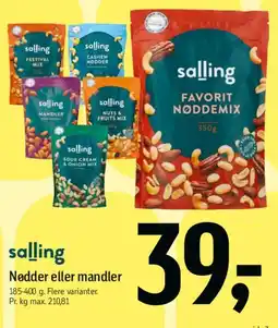 Føtex salling – Nødder eller mandler tilbud