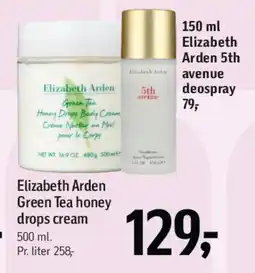 Føtex Elizabeth Arden Green Tea honey drops cream tilbud