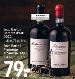 REMA 1000 Enzo Bartoli Barbera d'Asti / Piemonte Albarossa, 75 cl tilbud