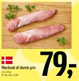 Føtex Mørbrad af dansk gris tilbud