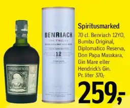 Føtex BenRiach / Bumbu / Diplomatico (udvalgte) tilbud