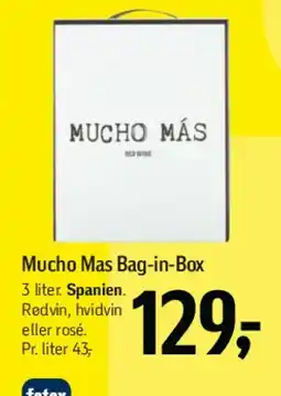 Føtex Mucho Más Bag-in-Box tilbud