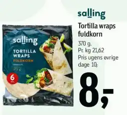 Føtex Tortilla wraps fuldkorn tilbud