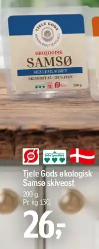 Føtex Tjele Gods økologisk Samsø skiveost tilbud