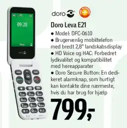 Føtex Doro Leva E21 tilbud