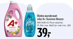 Føtex Biotex wonderwash eller A+ Summer Breeze tilbud