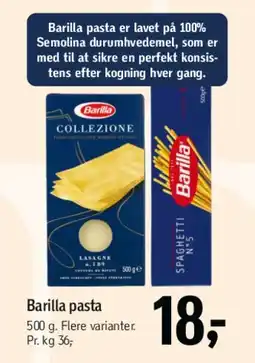 Føtex Barilla pasta tilbud