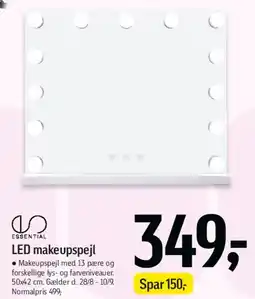 Føtex LED makeupspejl tilbud