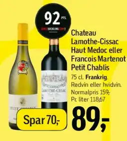 Føtex Chateau Lamothe-Cissac / Francois Martenot tilbud