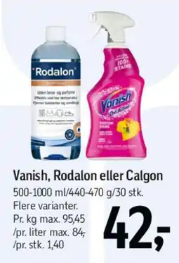 Føtex Vanish, Rodalon eller Calgon tilbud