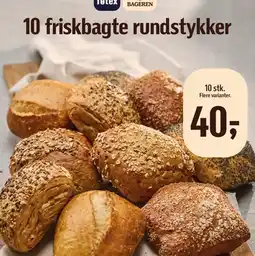 Føtex 10 friskbagte rundstykker tilbud
