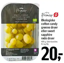 Føtex Princip Økologiske Cotton Candy vindruer tilbud