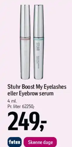 Føtex Stuhr Boost My Eyelashes (eyelash/eyebrow serum) tilbud