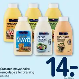REMA 1000 Graasten mayonnaise, remoulade eller dressing tilbud