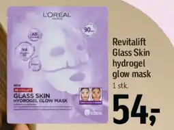 Føtex Revitalift Glass Skin hydrogel glow mask tilbud