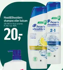 Føtex Head&Shoulders shampoo eller balsam tilbud