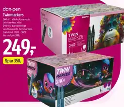 Føtex dan-pen Twinmarkers 240 stk tilbud
