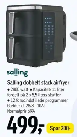 Føtex Salling dobbelt stack airfryer tilbud