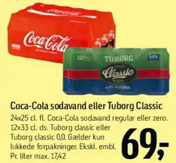 Føtex Coca-Cola sodavand eller Tuborg Classic tilbud