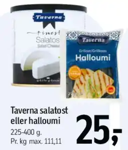 Føtex Taverna salatost eller halloumi tilbud
