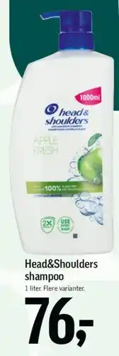 Føtex Head&Shoulders shampoo (1000 ml) tilbud
