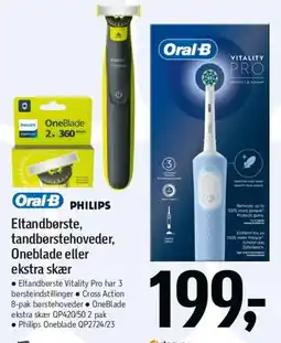 Føtex Eltandbørste, tandbørstehoveder eller OneBlade tilbud