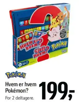 Føtex Hvem er hvem? Pokémon tilbud