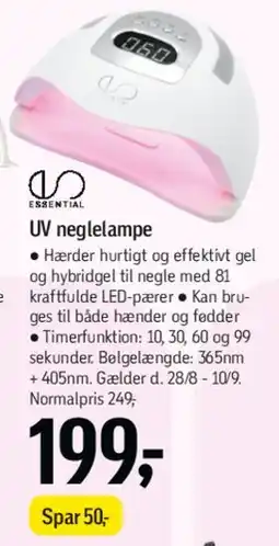 Føtex UV neglampe tilbud
