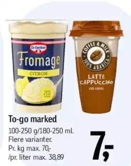 Føtex To-go marked (drikke/snacks) tilbud
