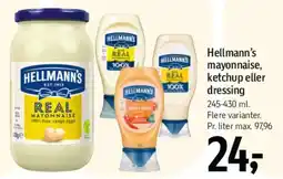 Føtex Hellmann's mayonnaise, ketchup eller dressing tilbud