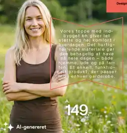 Føtex Top med indbygget bh tilbud