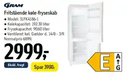 Føtex Fritstående køle-fryseskab tilbud