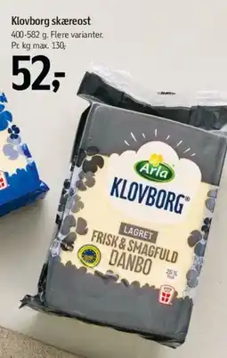 Føtex Klovborg (lagret) frisk & smagfuld Danbo tilbud