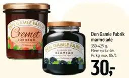 Føtex Den Gamle Fabrik marmelade tilbud