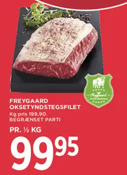 MENY Freygaard oksetyndstegsfilet tilbud