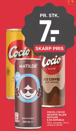 MENY Cocio iskaffe eller matilde kakaomælk tilbud